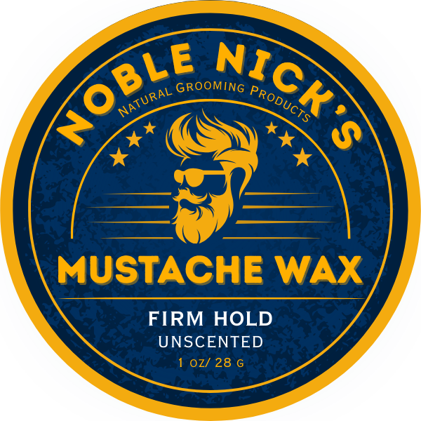 Firm hold mustache wax by Noble Nick’s Grooming
